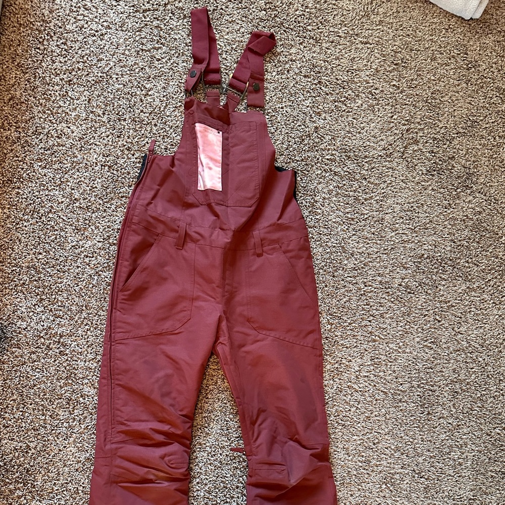 Roxy women's size medium bib snow pants